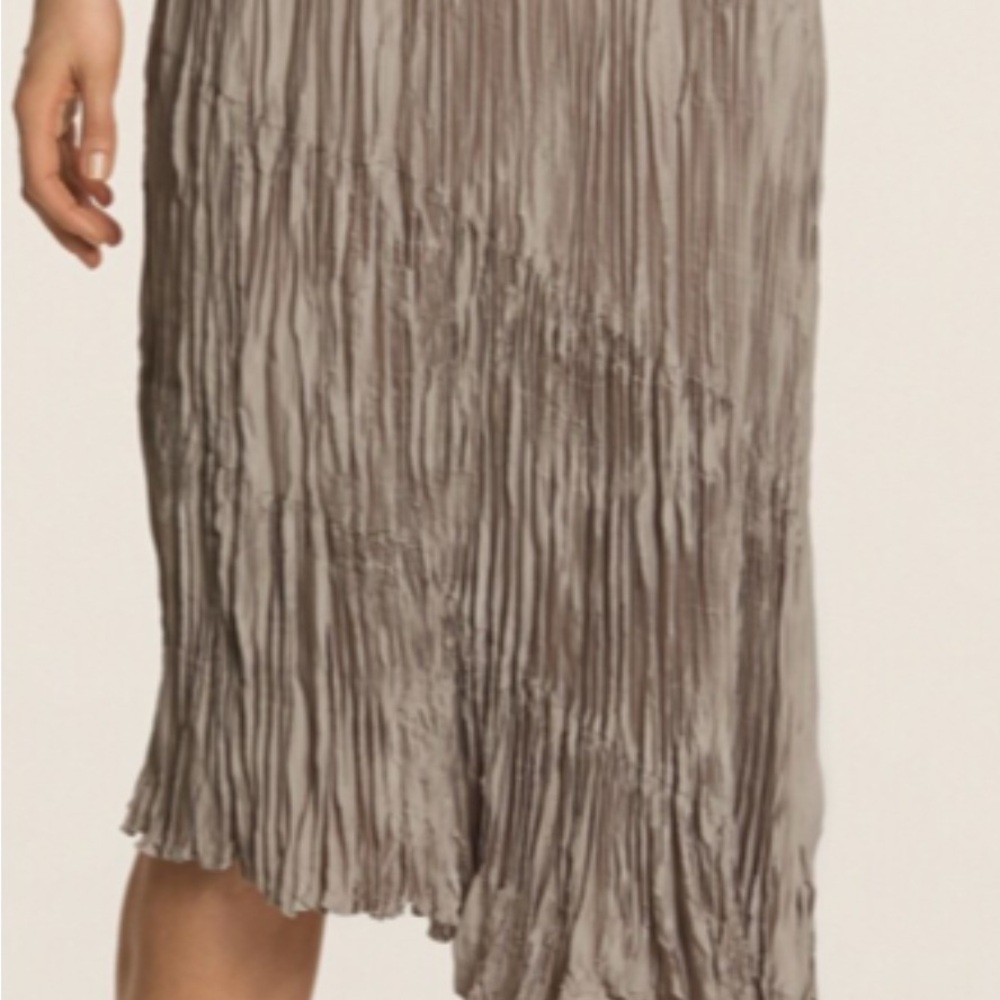 Chico’s Crinkle Pleated Zoe Skirt Size 3 (xl)